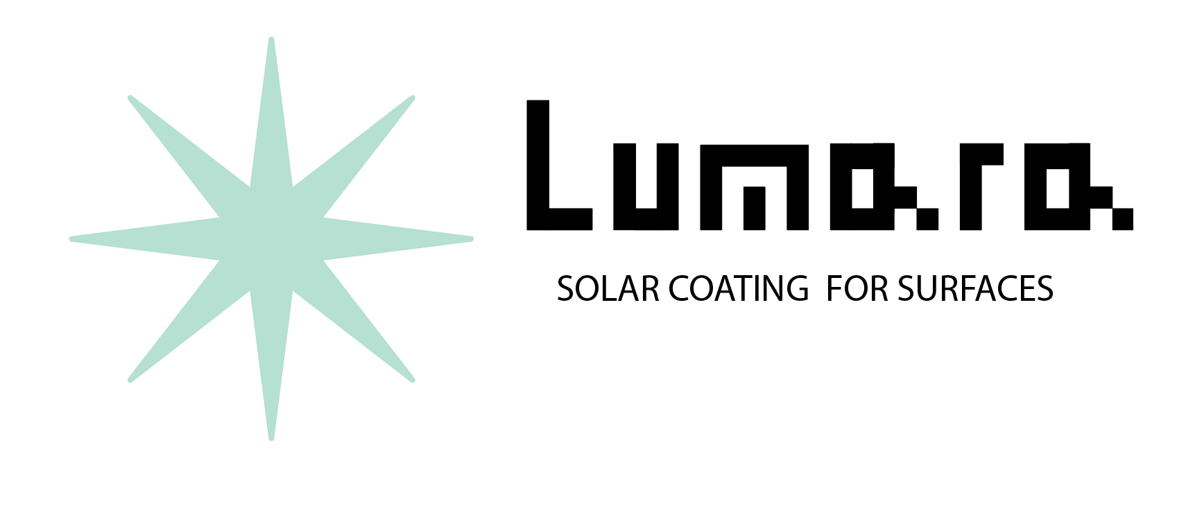 Simplified star mark beside the Lumara wordmark and tagline